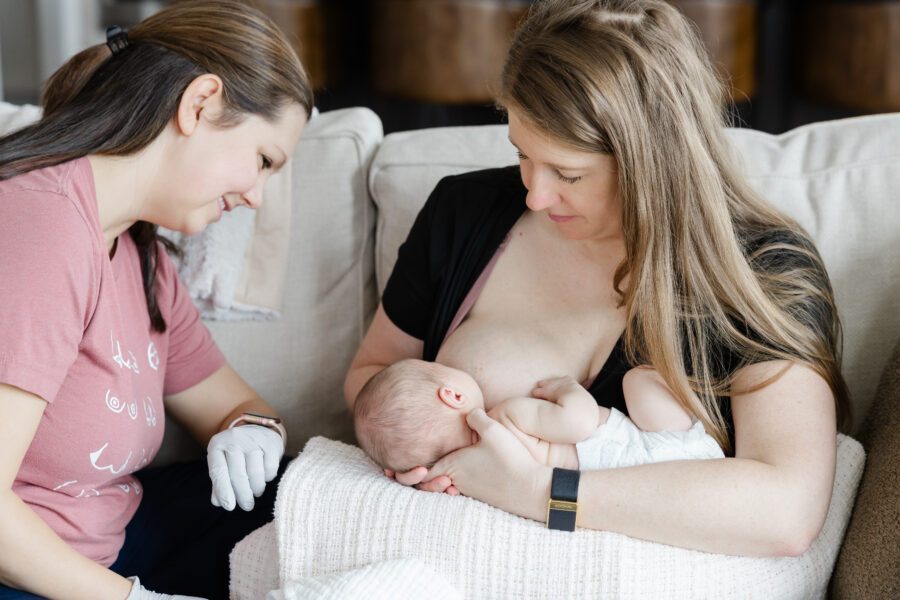 IBCLC, mom and baby breastfeeding